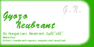 gyozo neubrant business card